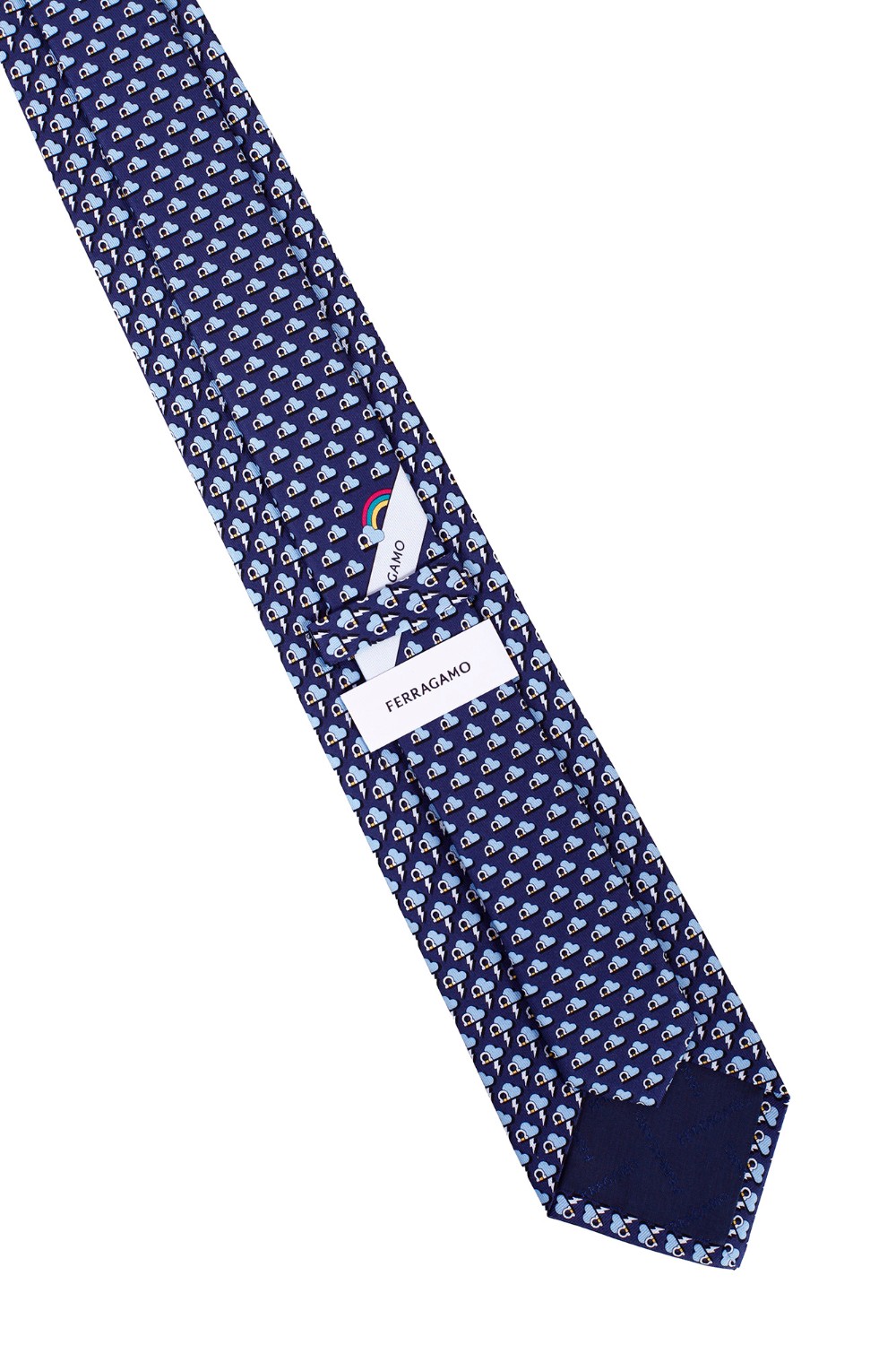 shop SALVATORE FERRAGAMO  Cravatta: Salvatore Ferragamo cravatta in seta stampa "Saetta".
Cravatta in pura seta decorata con stampa fulmini.
Composizione: 100% Seta.
Fabbricata in Italia.. SAETTA 350900-0762220 number 5244035